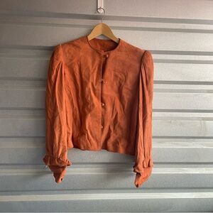 Fendi vintage 1980s leather jacket